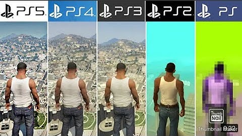 PS5 vs PS4 vs PS3 vs PS2 vs PS1 | GTA Games Generations and Graphics Comparison (4k 60fps)