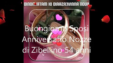 Come si chiamano 54 anni di matrimonio?