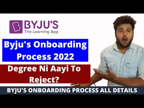 BYJU'S BDA Onboarding Process 2022 | What is Background Verification | Onboarding process Explained