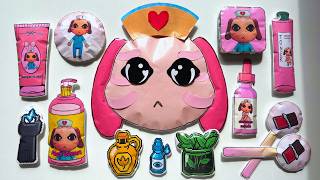 🌸paper diy🌸 ANIMAL HOSPITAL | NURSE skincare and makeup | asmr