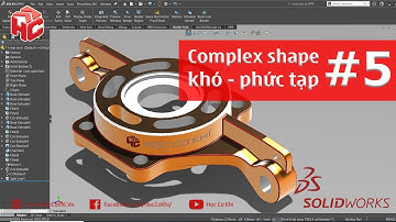 [hoccokhi] học solidworks: bài tập vẽ 3d solidworks khó và phức tạp - cách vẽ mặt bích | Bài 5
