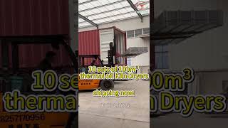 10 sets of 100m³ thermal oil kiln dryers