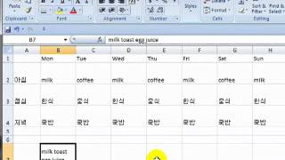 마이크로소프트 엑셀2007 05 한국어 강좌(Microsoft Office Excel 2007 Edit)