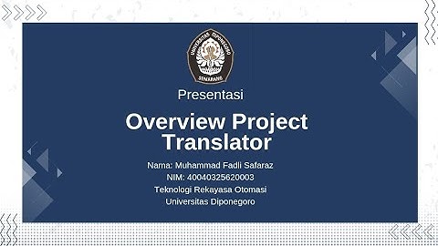 [8] Proyek Algoritma Pemrograman: Translator Sederhana dengan Dua Program!