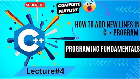 How to Add New Lines, Tabs, and Special Characters in C++ #C++ #programming