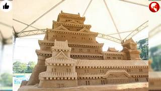 Sahil Ustalarının Kum Ile Yapmış Oldukları Dillere Destan Sanat Çalışmaları Resimi