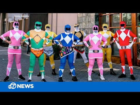 Servers dressed as Power Rangers save California woman under attack! -- EXCLUSIVE