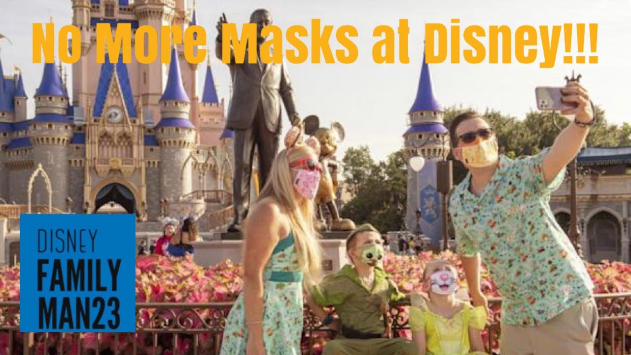 No More Masks at Disney!!!