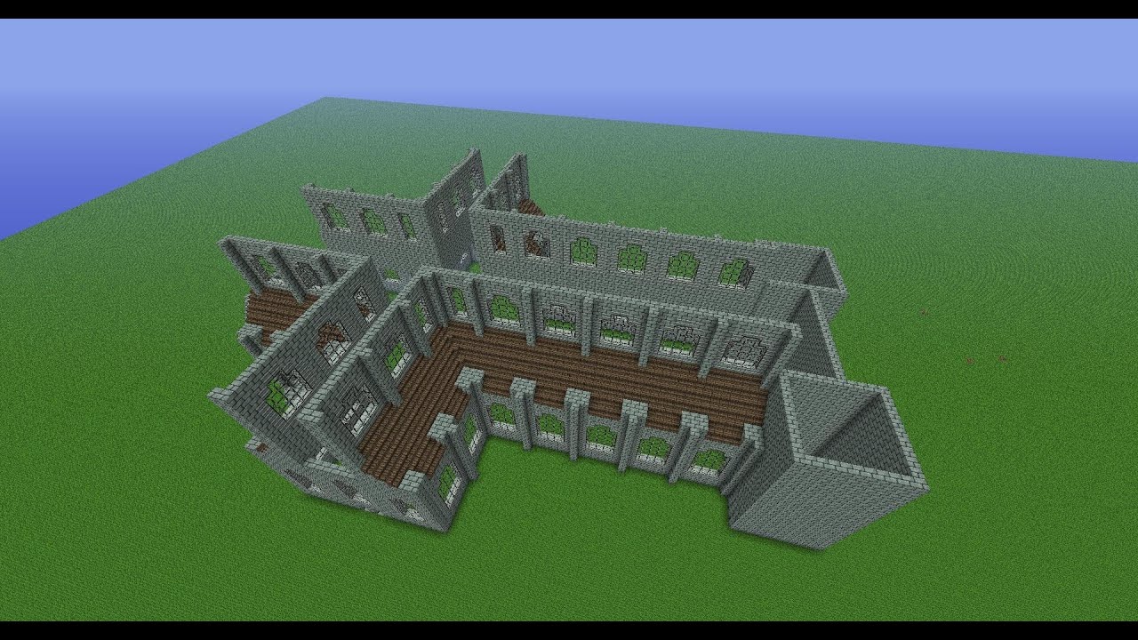 Minecraft - Cathedral tutorial New - Part 2 - YouTube