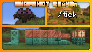 NEUE Kupferblöcke, Tuffblöcke, Tick Gamerule &amp; Fledermaus Update 🔸 Minecraft Snapshot 23w43a