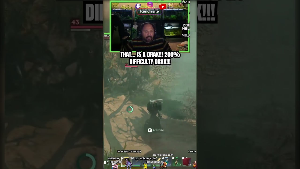 Drak... Drak are evil lol #Enshrouded #enshroudedgameplay #streamer #clips #reels #shorts