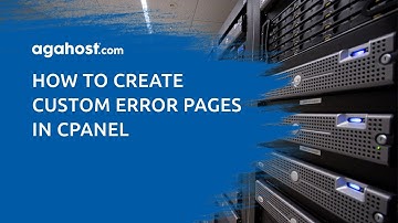 How to create custom error pages in cPanel