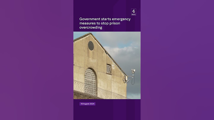 Government starts emergency measures to stop prison overcrowding