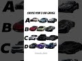 Choose your 3 cars #automobile #bmw #shortsfeed #viralshorts #cartok #carguys #audi #mercedes #bmw
