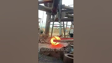 Creating Flanges Using Iron Billet #iron #flange