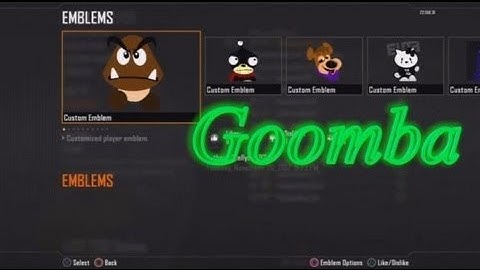 Black Ops 2 Emblem Tutorial - Goomba (Super Mario)!!