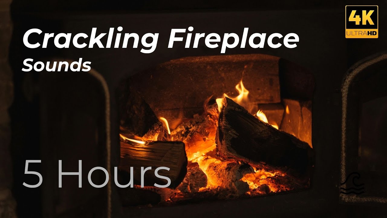 5 Hours of Cozy Crackling Fireplace 4K 🔥 | Relaxing Sounds for Sleep ...