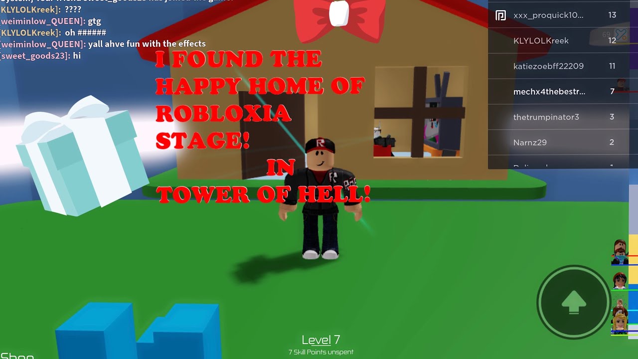 I Found The Happy Home Of Robloxia Stage Roblox Tower Of Hell Youtube - original happy home in robloxia roblox
