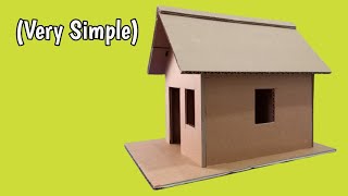Cardboard House Very Simple How To Make A House Out Of Cardboard
