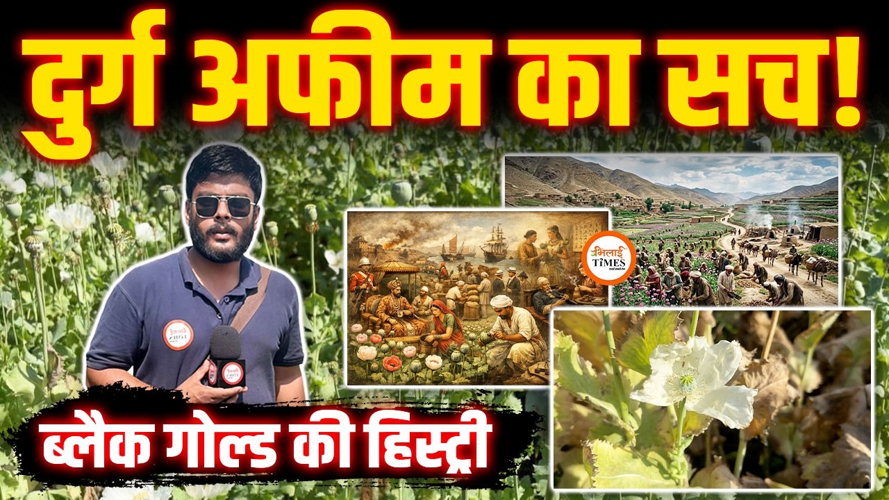 Durg में मिला Black Gold Opium के खेत का काला इतिहास | British काल में किसानों पर दबाव| China से War