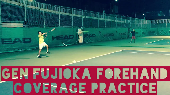 Gen Fujioka (YC&AC) forehand court coverage