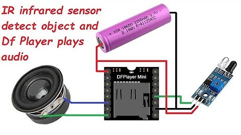 IR Infrared sensor Detect object and Df player mini play audio