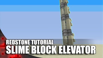 Minecraft: Simple Slime Block Elevator
