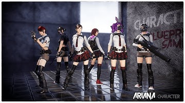 Ariana character Overview (UE4, Unity5)