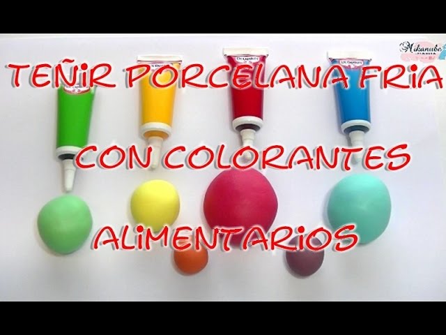 Como hago mi porcelana fria y como la tiño de colores-Diy manualidades 