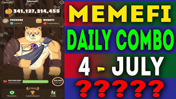 memefi daily combo 4 july | today memefi 4,000,000 coin