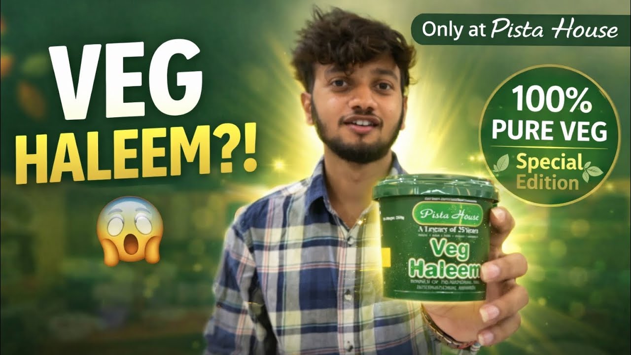 Something spl for vegetarians by pista house #vegetarian #pistahouse #haleem 