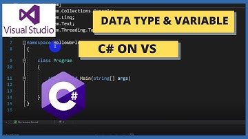 C# Bangla Tutorial 2 : DATA TYPE & VARIABLE IN BANGLA | C# ON VISUAL STUDIO