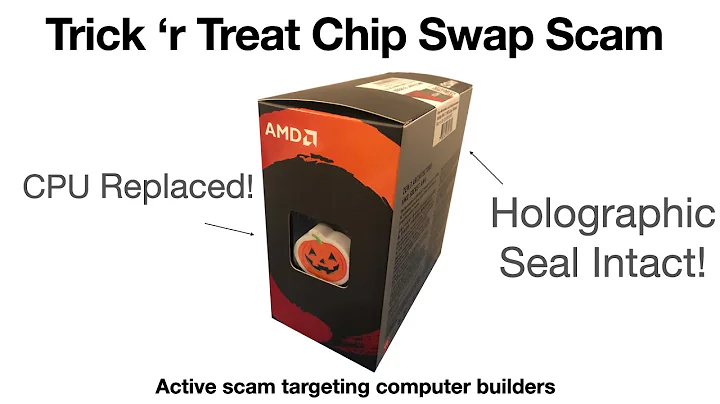 Fraude de Substituição de Chips AMD - CPUs Falsificados em Embalagens Seladas