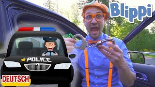 Blippi Deutsch  Blippi erkundet ein Polizeiauto | Abenteuer und Videos für Kinder