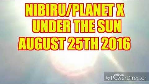 🔴 NIBIRU / PLANET X 🔴 clearly under the sun!  Video included