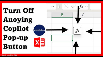 Turn Off Excel Copilot Pop-up Button in Worksheet. Excel Magic Trick 1903
