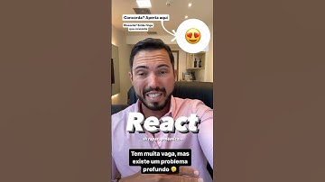 VAGA REACT FORA DO BRASIL?