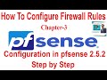 Firewall Rules in pfsense 2.5.2 | Configure pfsense 2.5.2 | Step by Step pfsense configuration