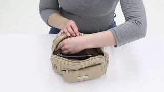 MultiSac Handbags - Zippy Triple Compartment Crossbody Bag
