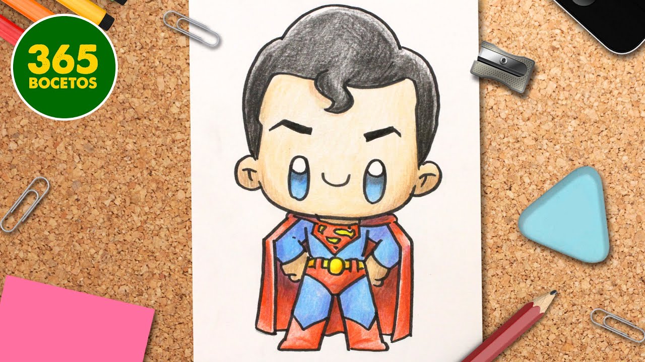 COMO DIBUJAR A SUPERMAN KAWAII Aprender A Dibujar Superheores Kawaii Maxresdefault