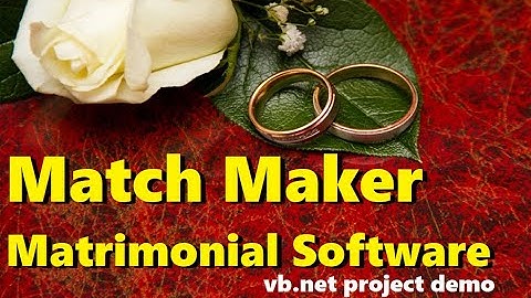 Match Maker Matrimonial Academic vb.net project demo | Mini Major Final Year Project Demo VB155