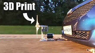 3D Printed Turbine on a Camry - Wind Power on a Car #6