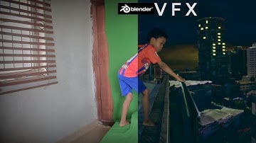 Green Screen Vfx 3d compositing in Blender 3.1
