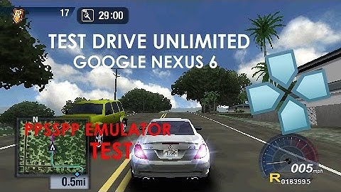 Google Nexus 6 - Test Drive Unlimited - PPSSPP v1.3.0.1 - Gameplay / Test
