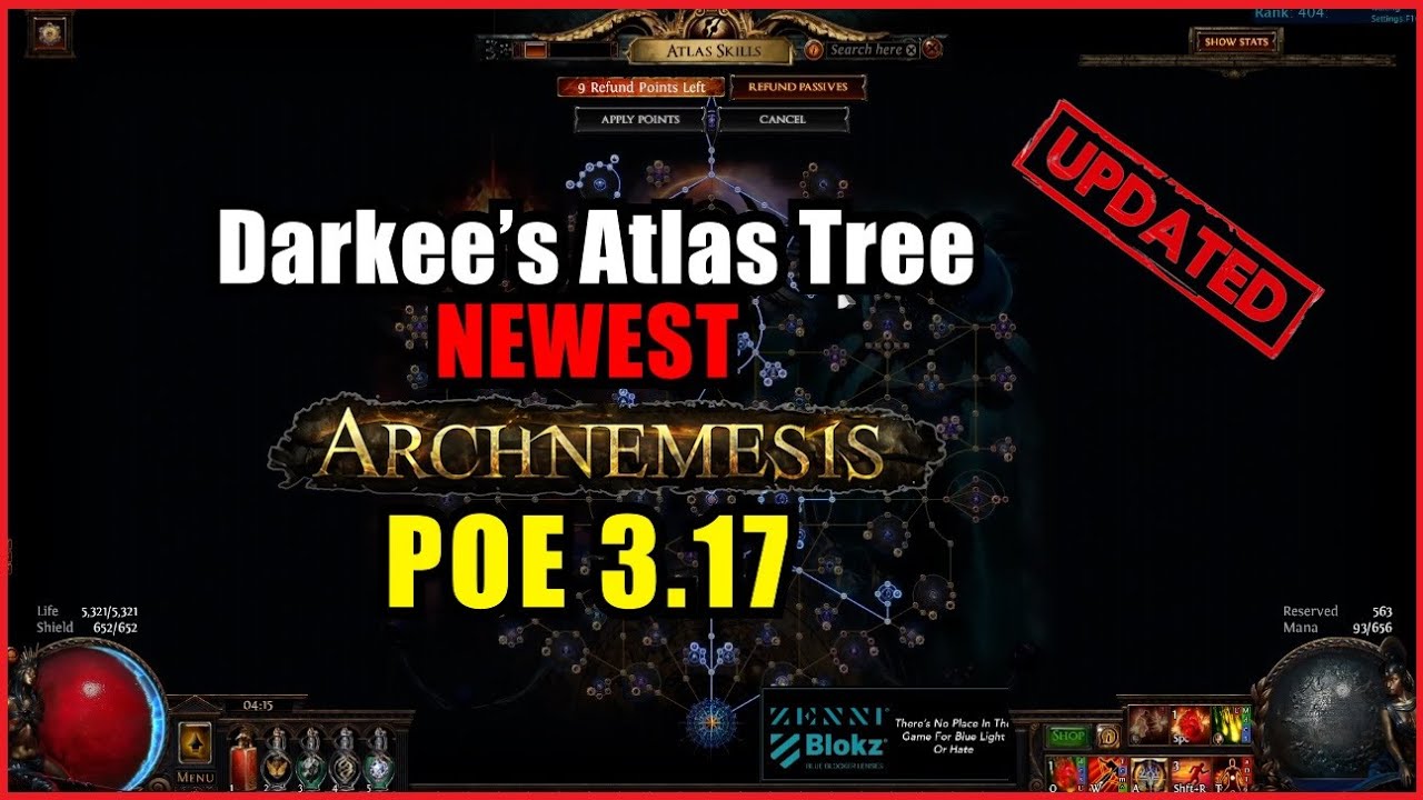 Poe atlas tree 3.24. Darkee POE face.