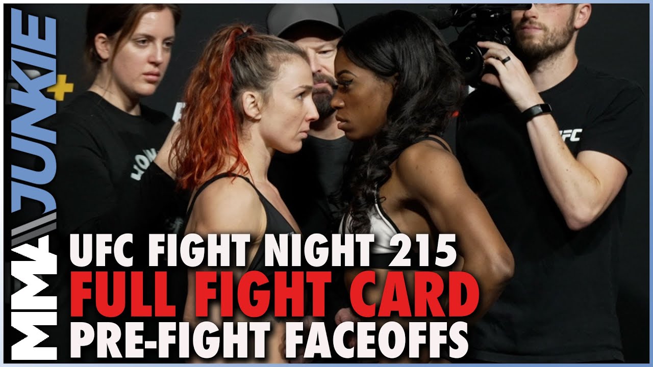 UFC Fight Night 215 Full Fight Card Faceoffs From Las Vegas