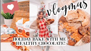 VLOGMAS DAY 2 | Holiday baking with us!! 3 easy recipes using HEALTHY AMAZING chocolate! + GIVEAWAY