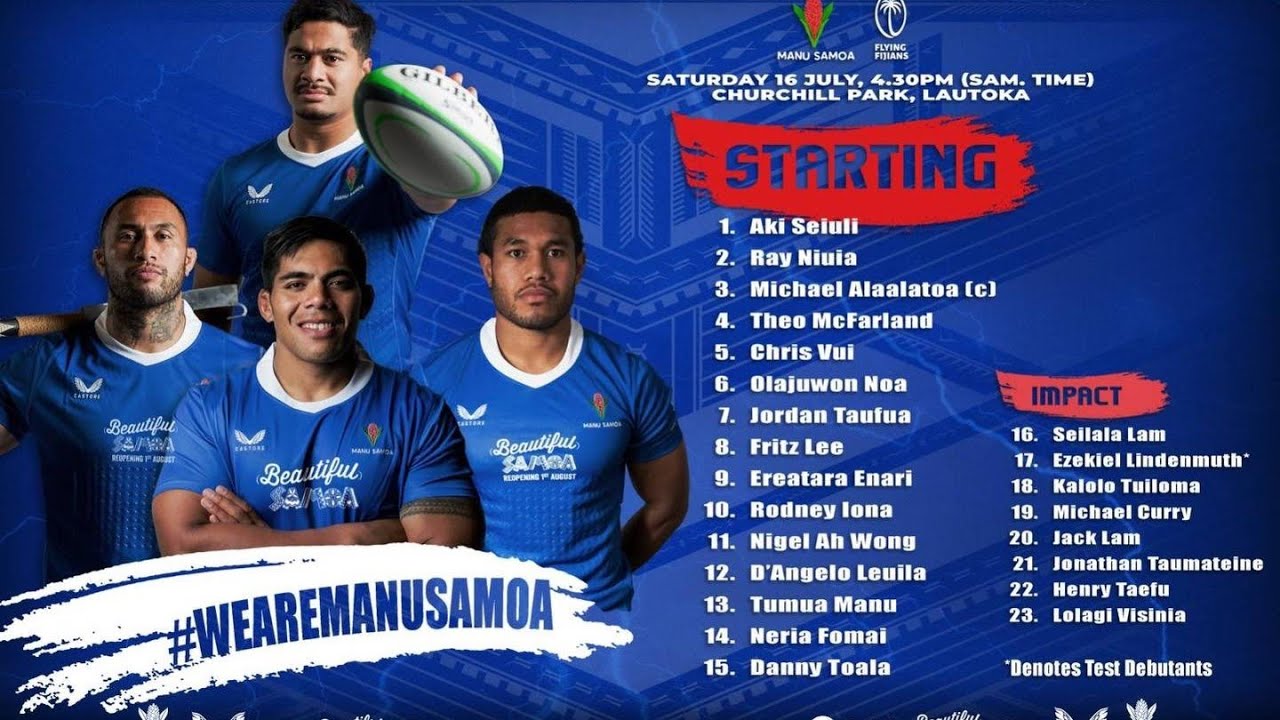 Fiji vs Samoa Pacific Nations Cup 2022 Final YouTube