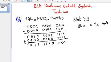 BCD Kodlanmış Sayılarda Toplama İşlemi