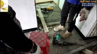 대전시 둔산동 국화한신 아파트 현관문교체, 인터폰교체시공, 스마트도어락설치공사